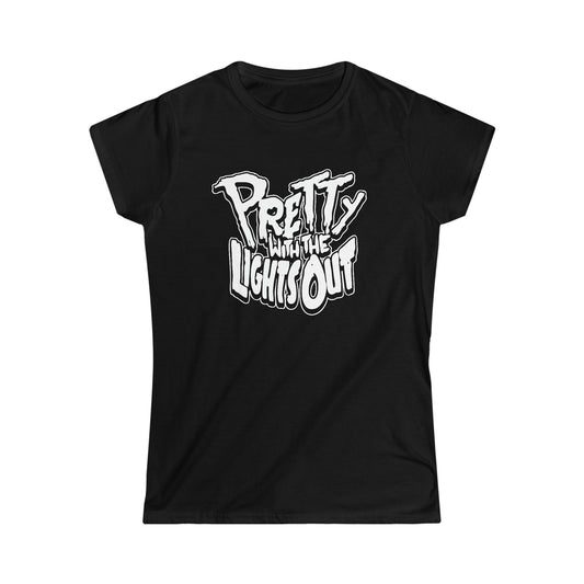 Pretty With The Lights Out (B&W) Women's Tee